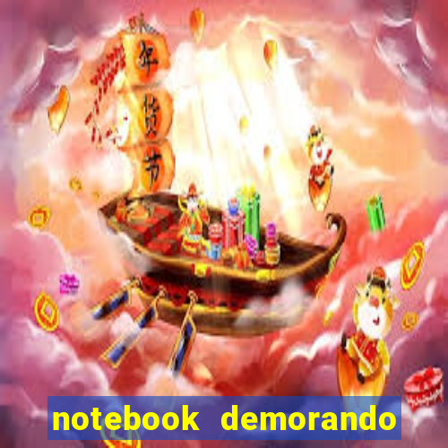 notebook demorando para ligar tela preta